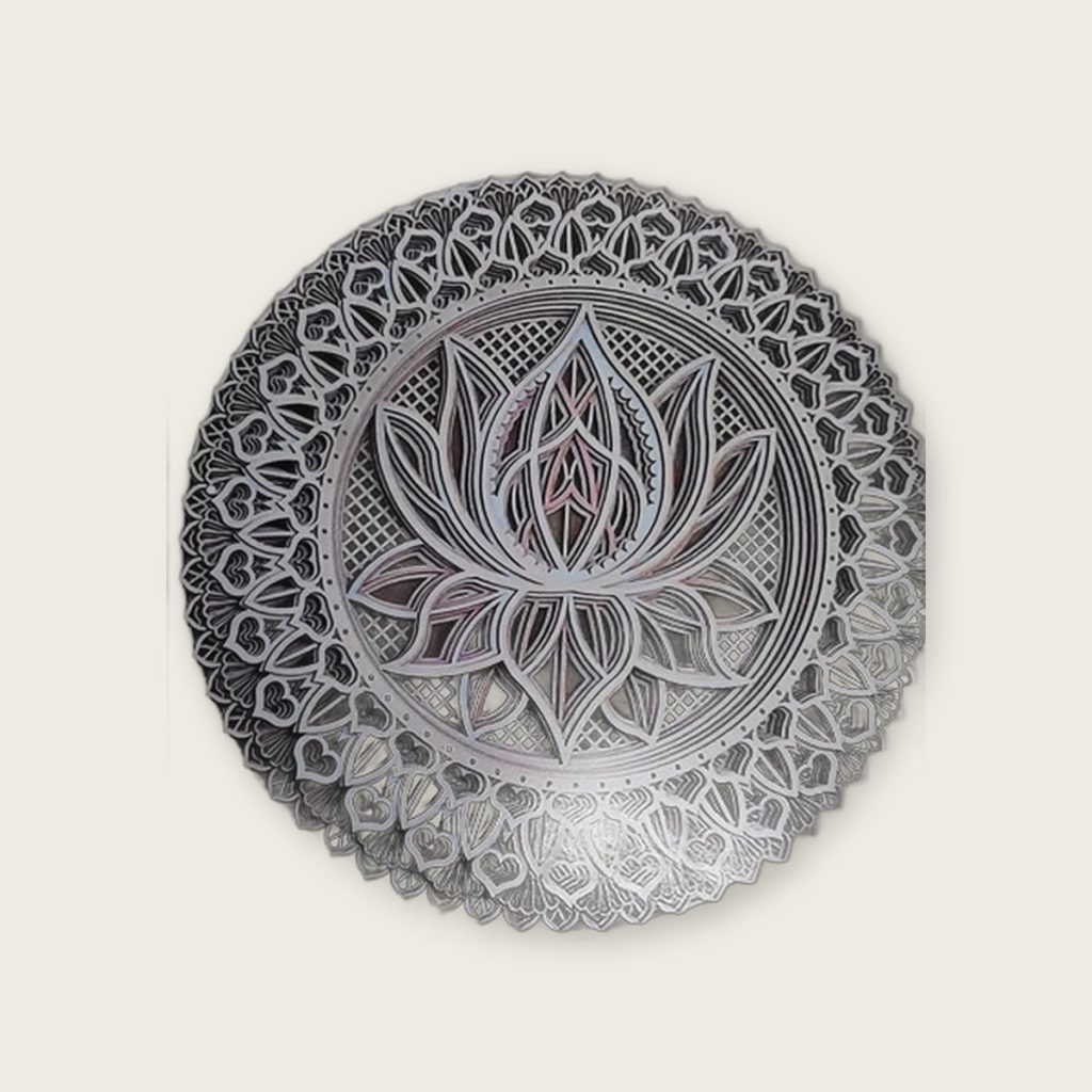 Metalen mandala wanddecoratie — 30 x 30 cm