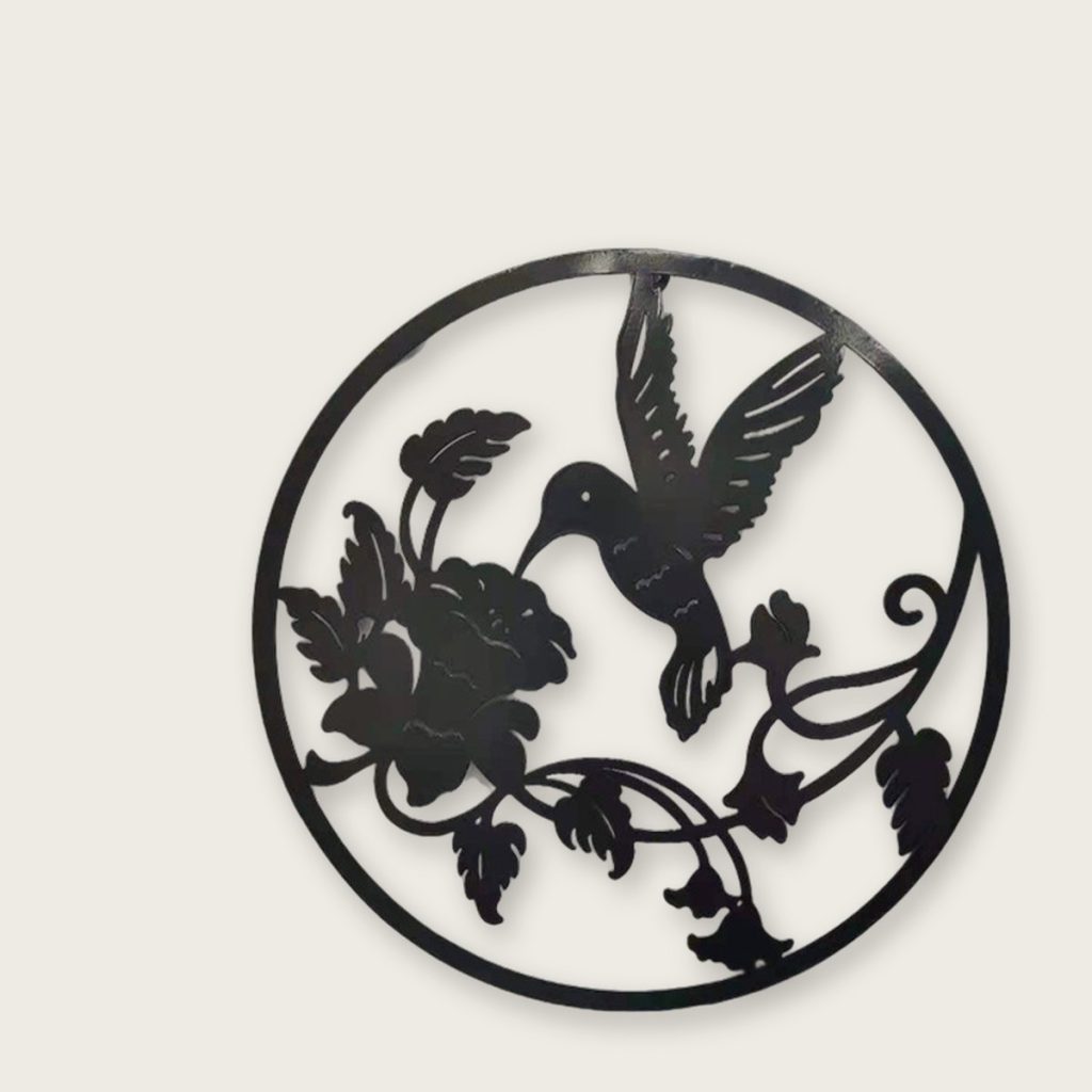 Metalen wanddecoratie — 38 x 38 cm