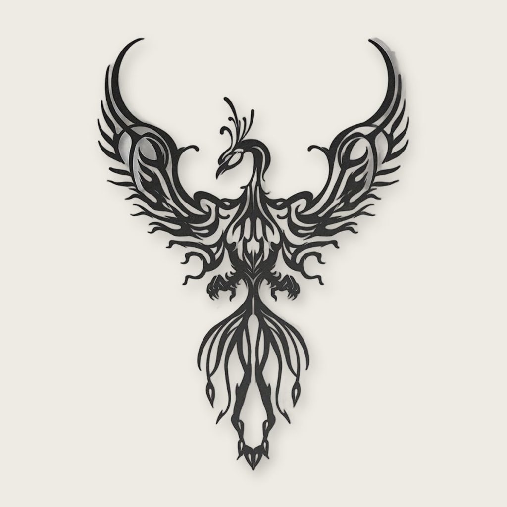 Metalen silhouet wanddecoratie — 21 x 30 cm