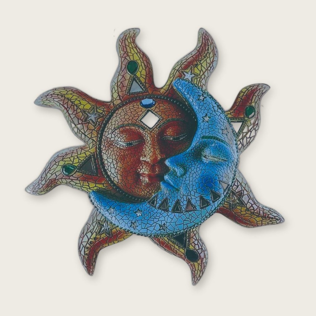 Metalen wanddecoratie — 29 x 29 cm