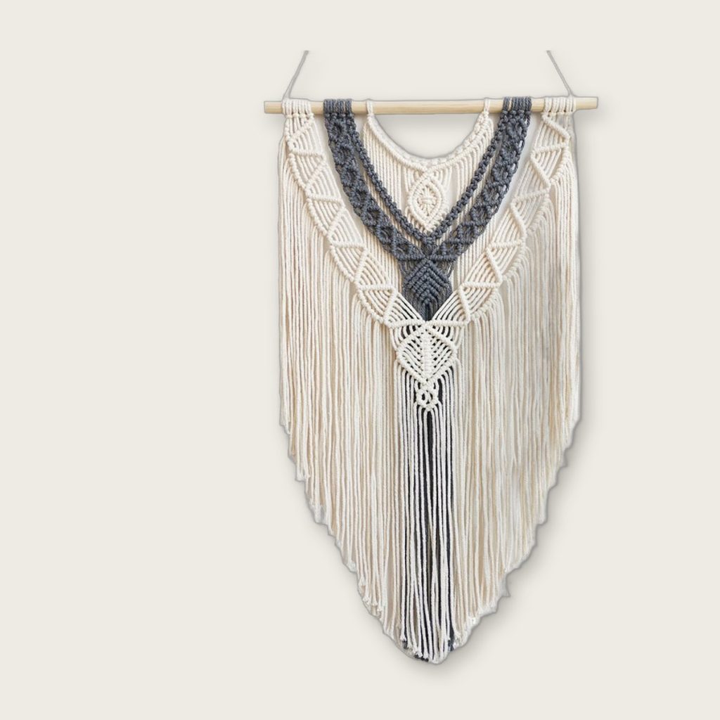 Wandkleed met franjes — 40 x 68 cm