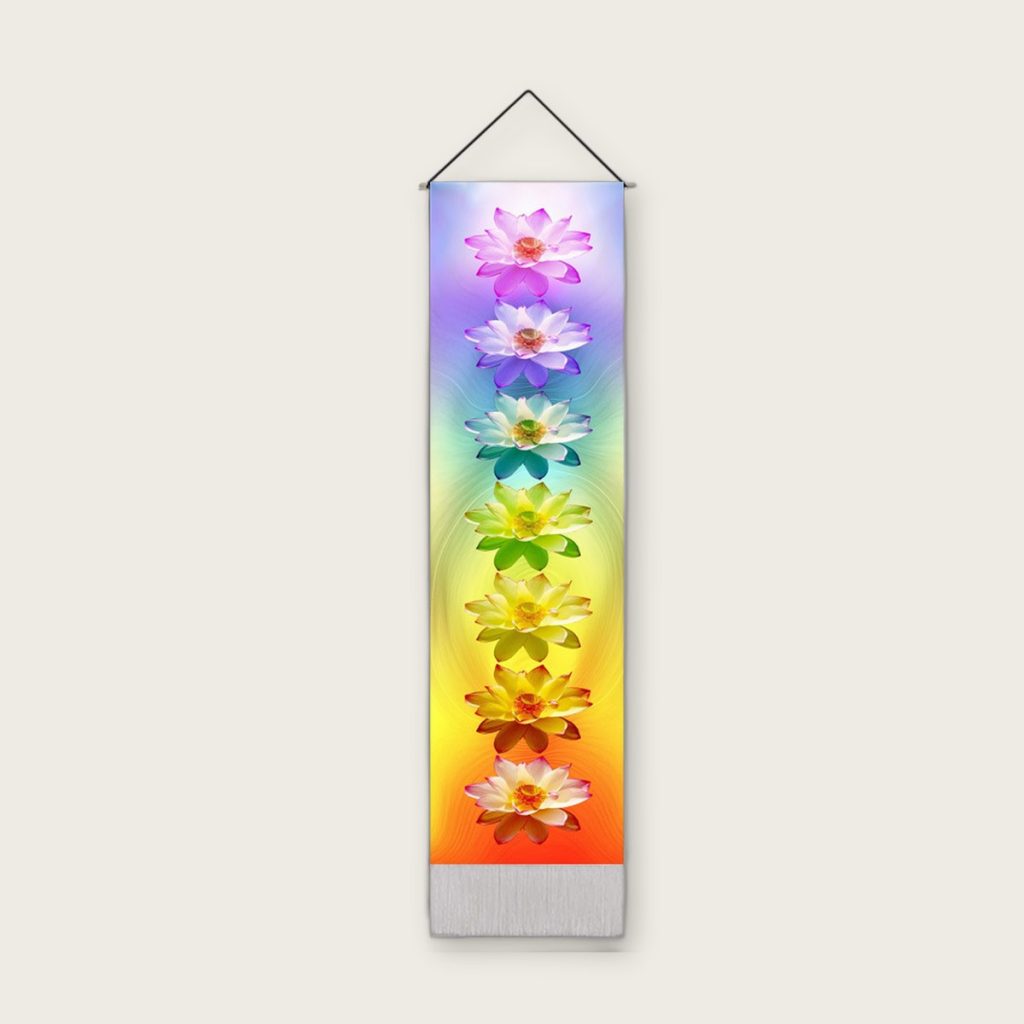 Wandkleed met franjes — 32,5 x 130 cm