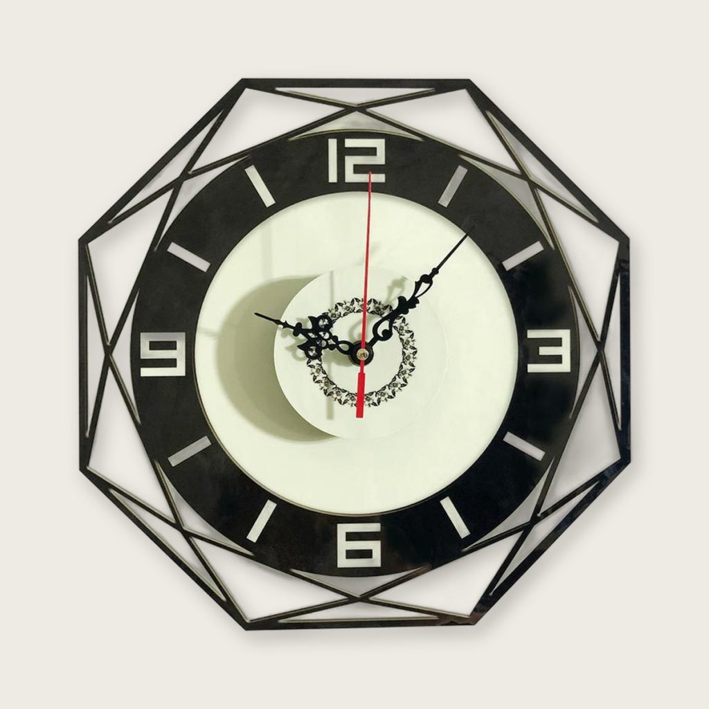 Wandklok stil uurwerk — 30 x 30 cm